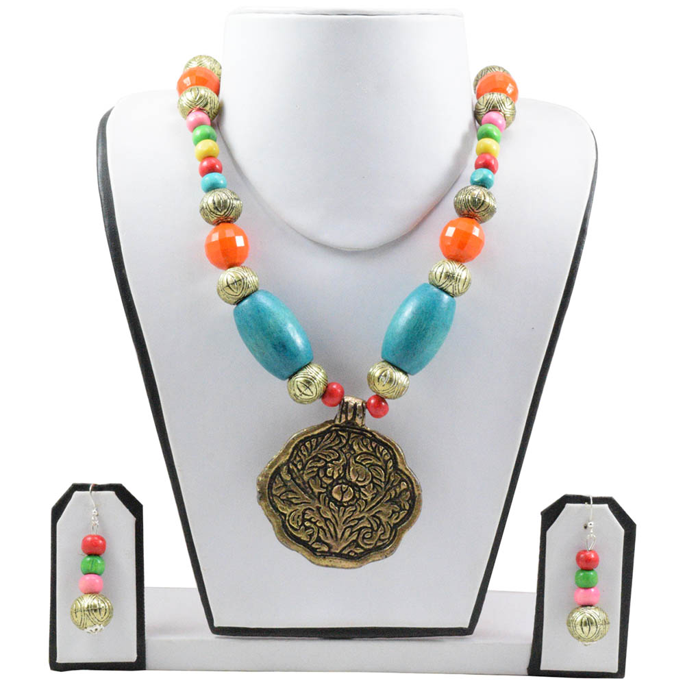 Wooden Beads Antique Necklace