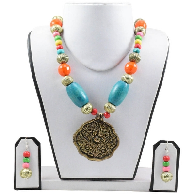 Wooden Beads Antique Necklace