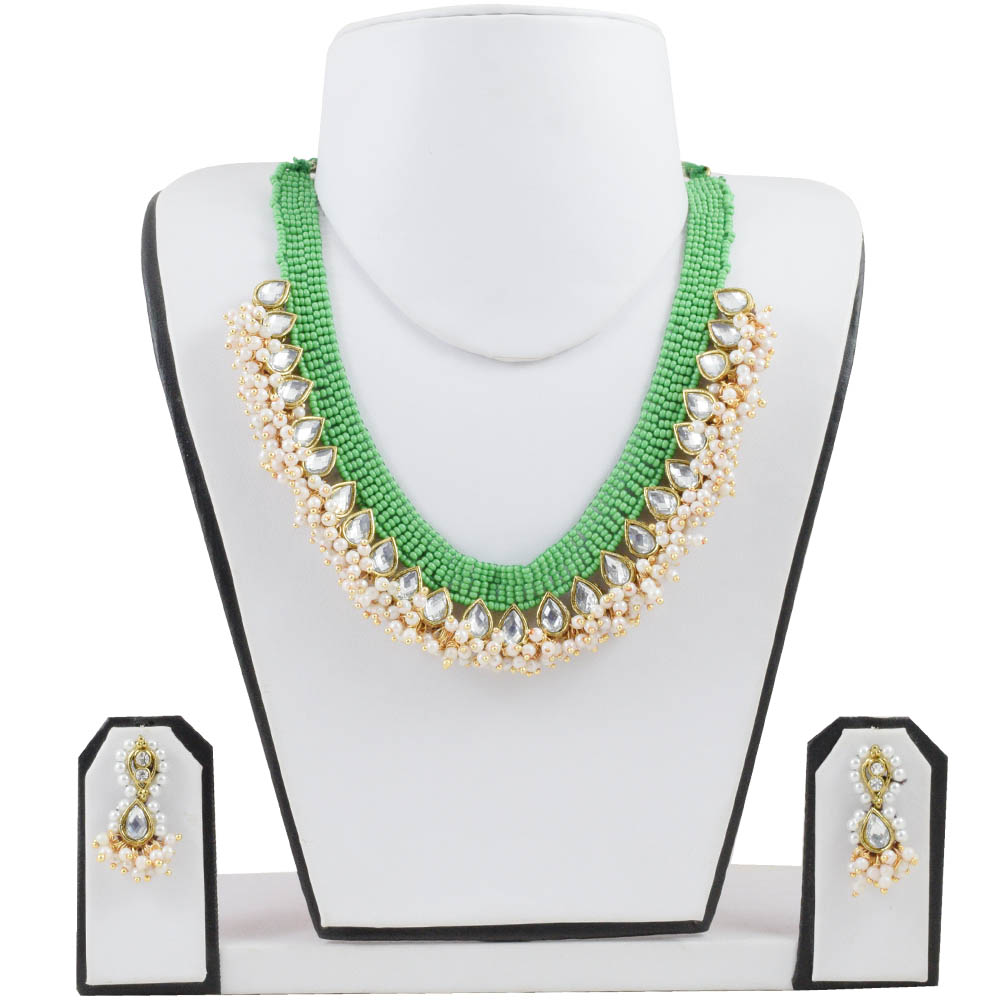 Green Jeko Moti Handmade Necklace