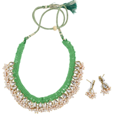 Green Jeko Moti Handmade Necklace