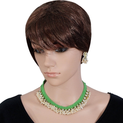 Green Jeko Moti Handmade Necklace