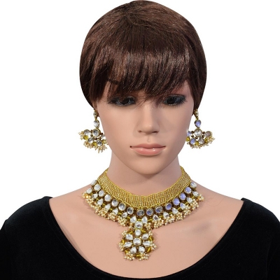 Golden Jeko Moti Designer Necklace