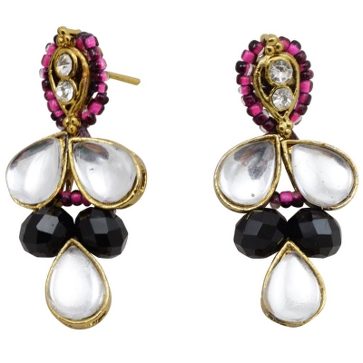 Pink Jeko Moti Handmade Designer Necklace