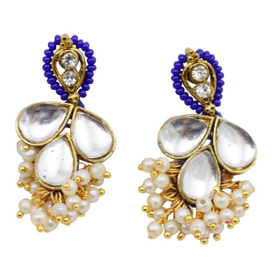 Blue Jeko Moti Designer Necklace