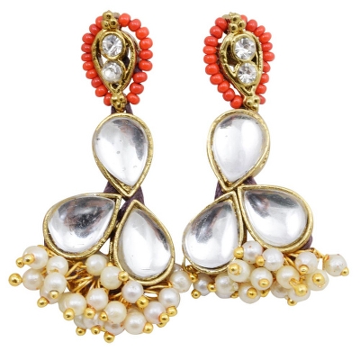 Red Jeko Moti Designer Necklace