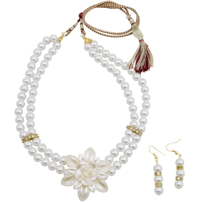 White Pearl Designer Handmade Necklace