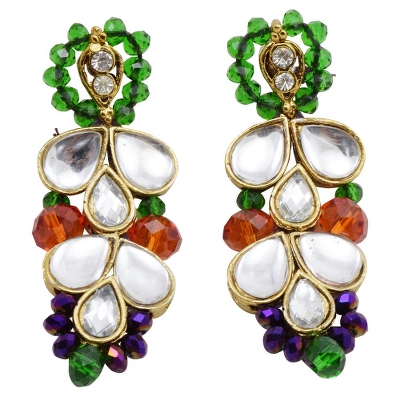 Multi Color Jeko Moti Designer Necklace