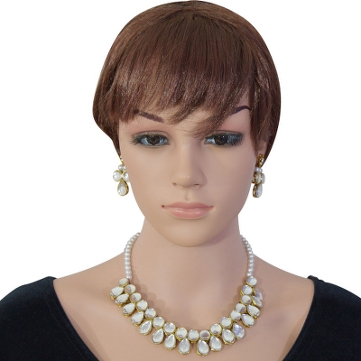 White Pearl Kundan Necklace