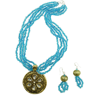 Blue Beads Antique Necklace