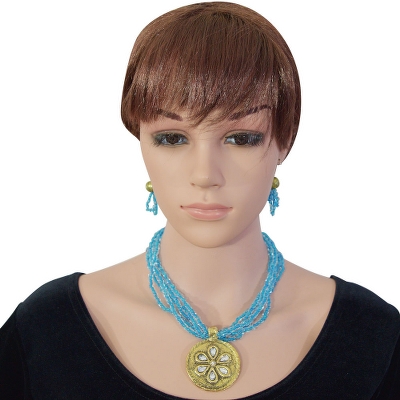 Blue Beads Antique Necklace