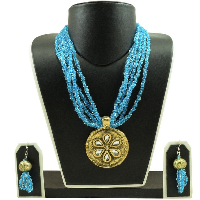 Blue Beads Antique Necklace