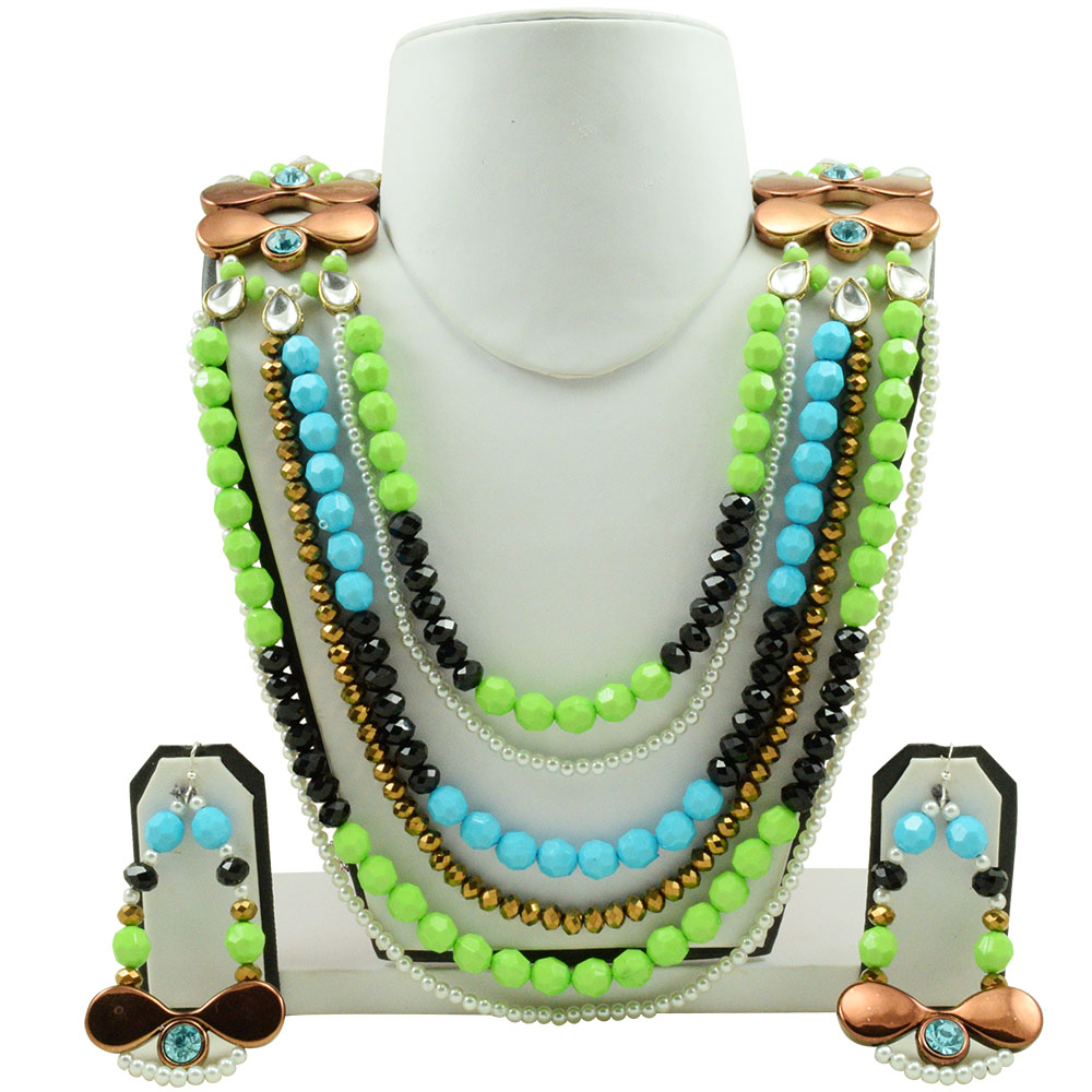 Multi Strand Beads Designer Necklace