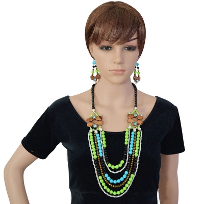 Multi Strand Beads Designer Necklace