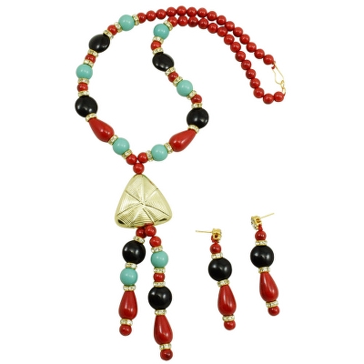 Multi Color Beads Necklace