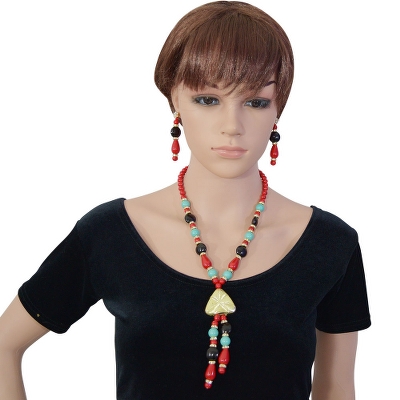 Multi Color Beads Necklace