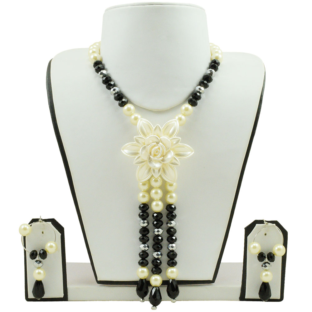 Pearls & Crystal Beads Designer Necklace
