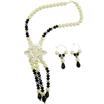 Pearls & Crystal Beads Designer Necklace