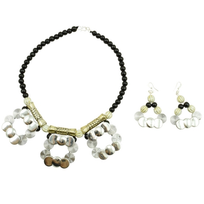 Black Beads Antique Necklace