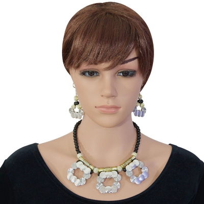 Black Beads Antique Necklace