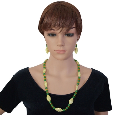 Green Beads Designer Necklace