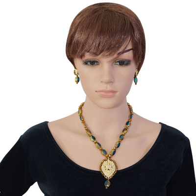 Brown Beads Designer Necklace