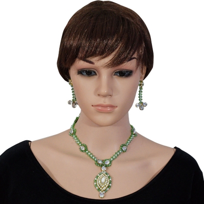 Diamond Pendant Necklace Set