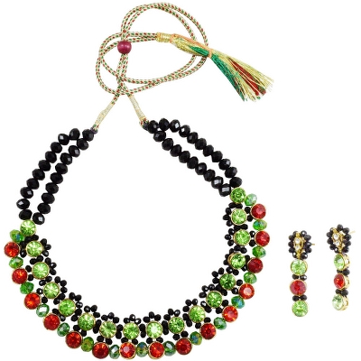 Designer Beads Kundan Necklace Set