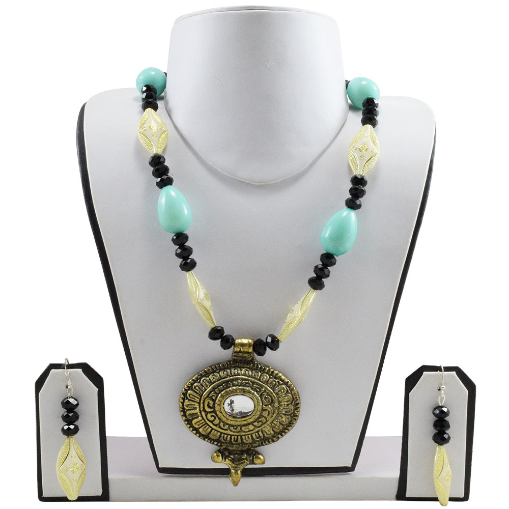 Designer Antique Beads Necklace Set