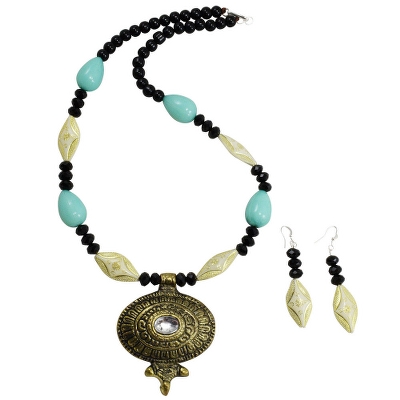 Designer Antique Beads Necklace Set