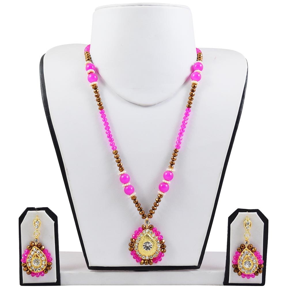 Crystal Beads Designer Necklace Set