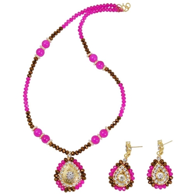 Crystal Beads Designer Necklace Set