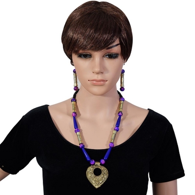 Blue Beads Designer Antique Necklace