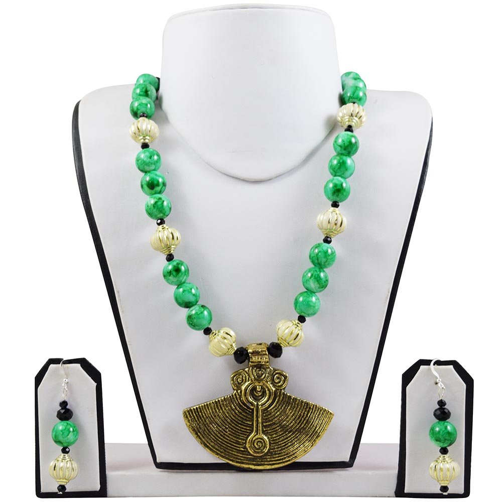 Turquoise Beads Handmade Antique Necklace Set