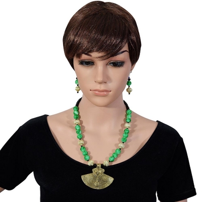 Turquoise Beads Handmade Antique Necklace Set