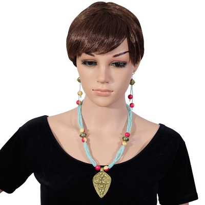 Jeko Moti Antique Beads Designer Necklace Set