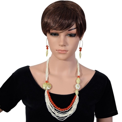 Jeko Moti Multi Strand Necklace Set