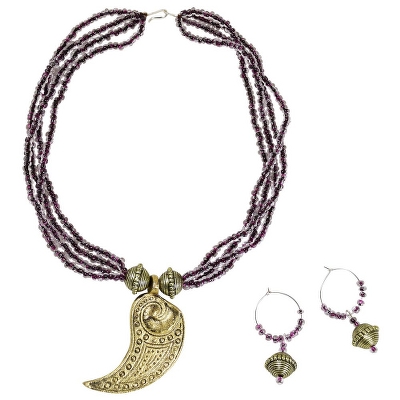 Designer Beads Antique Necklace Set