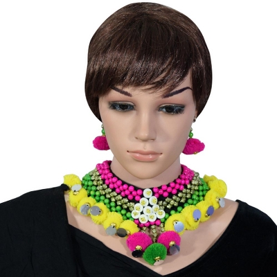 Designer Beads Necklace for Navratri