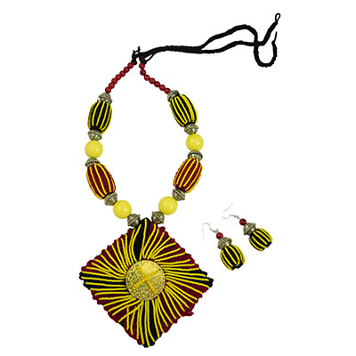 Jeko Moti Woolen Threads Handmade Necklace