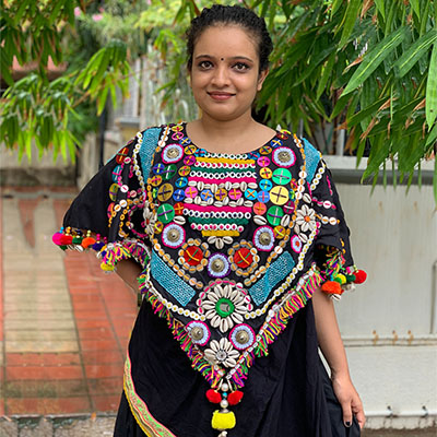 Unisex Custom Made Designer Poncho for Navratri Outfit