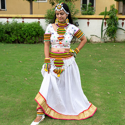 Woolen Threads Handmade Full Set for Chaniya Choli