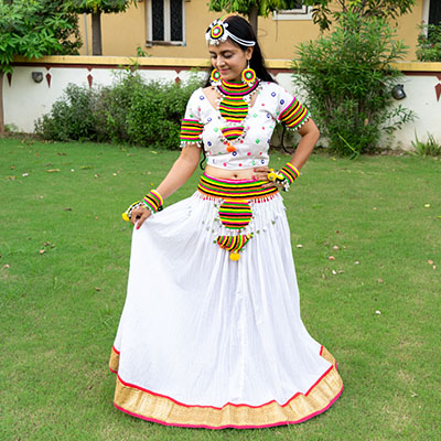 Woolen Threads Handmade Full Set for Chaniya Choli