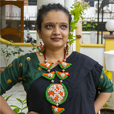 Jeko Moti and Buttons Designer Necklace Set for Chaniya Choli