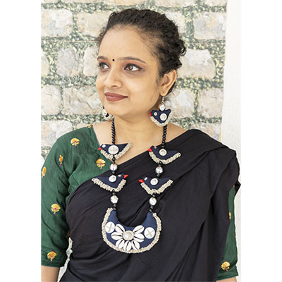 Sea Shell Designer Necklace for Chaniya Choli