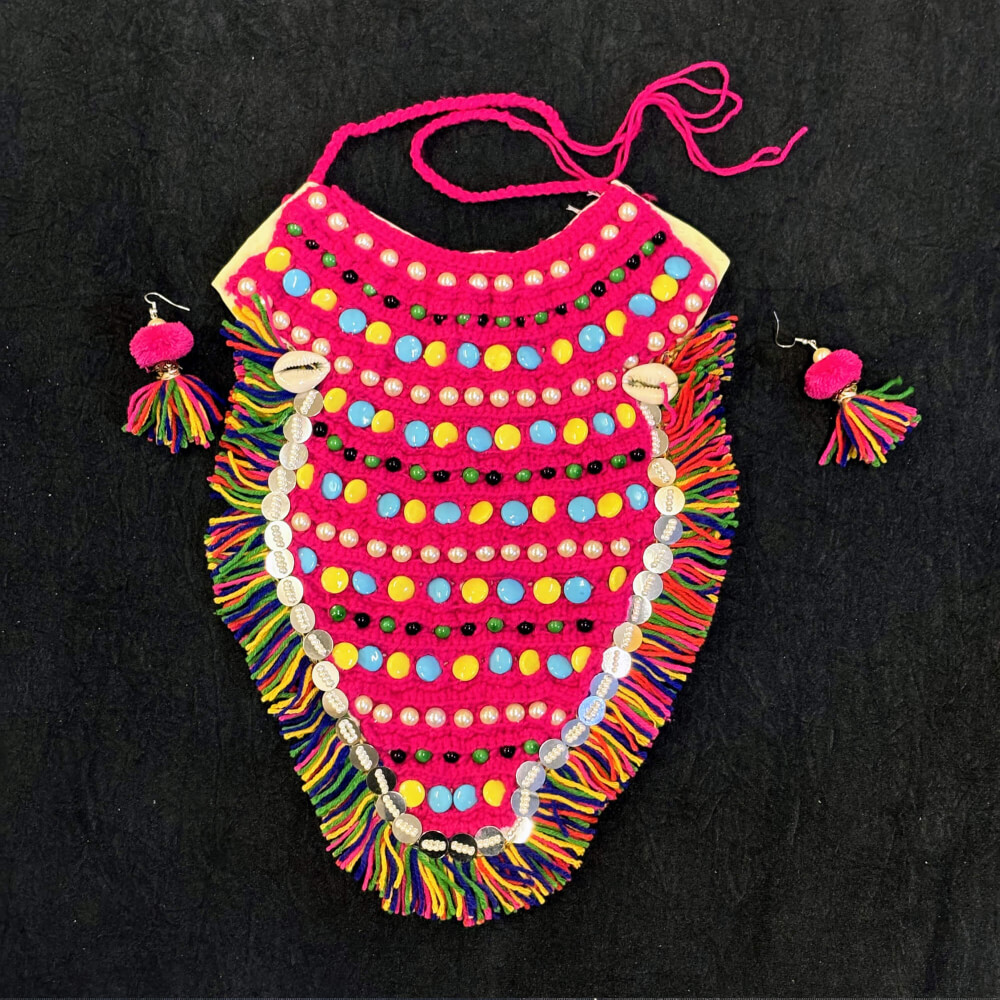 Woolen Neck Piece for Chaniya Choli