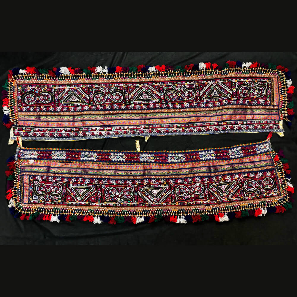 Kutchi Waist Patch Pair for Chaniya Choli (Large)