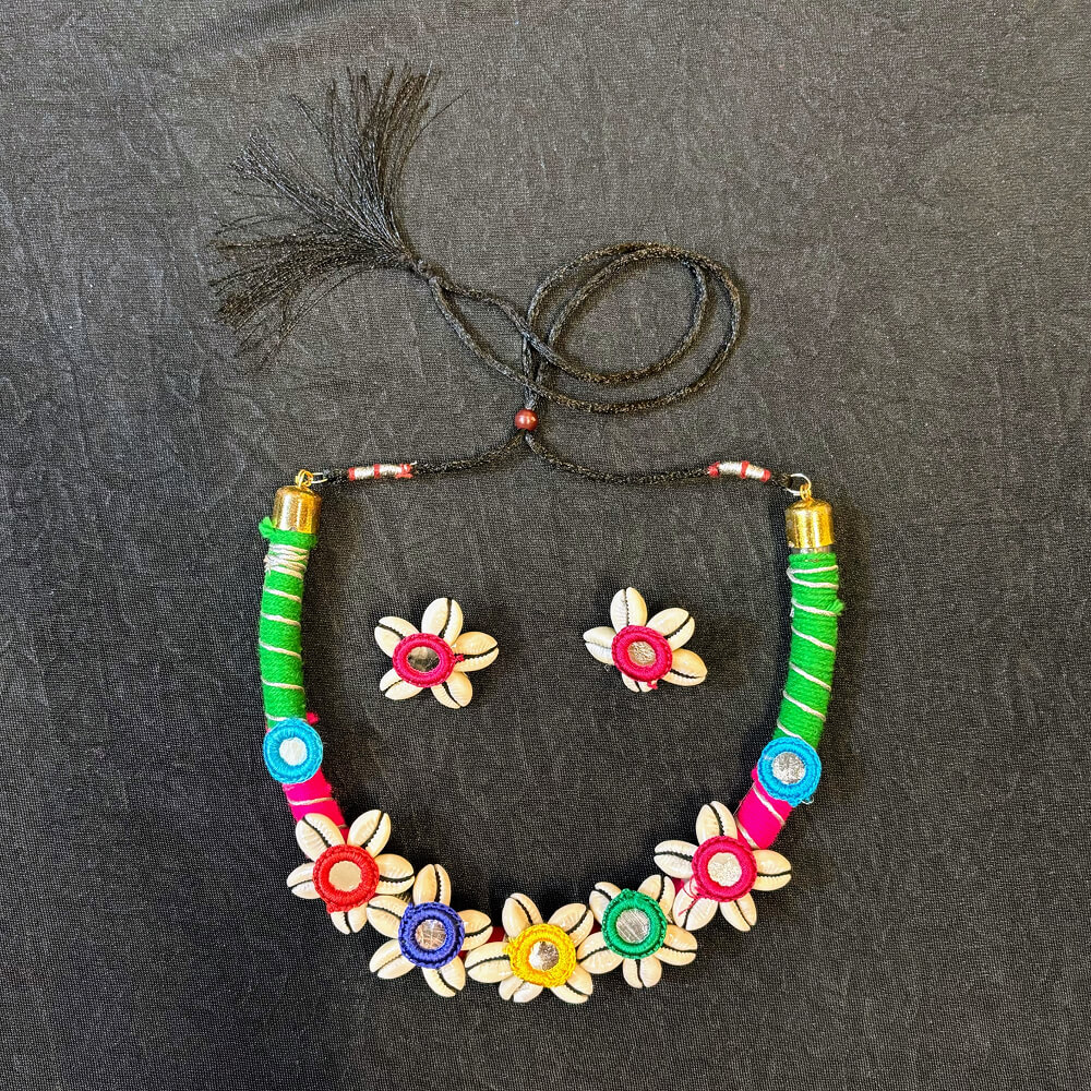 Sea Shell Necklace for Chaniya Choli