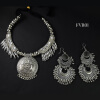 Oxidised Silver-Plated Beaded Necklace For Women