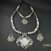 Silver Oxidised Necklace Set