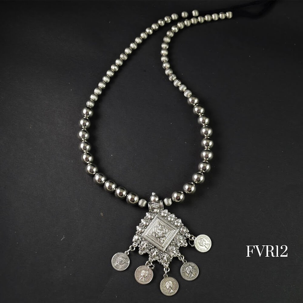 Silver Oxidised Necklace